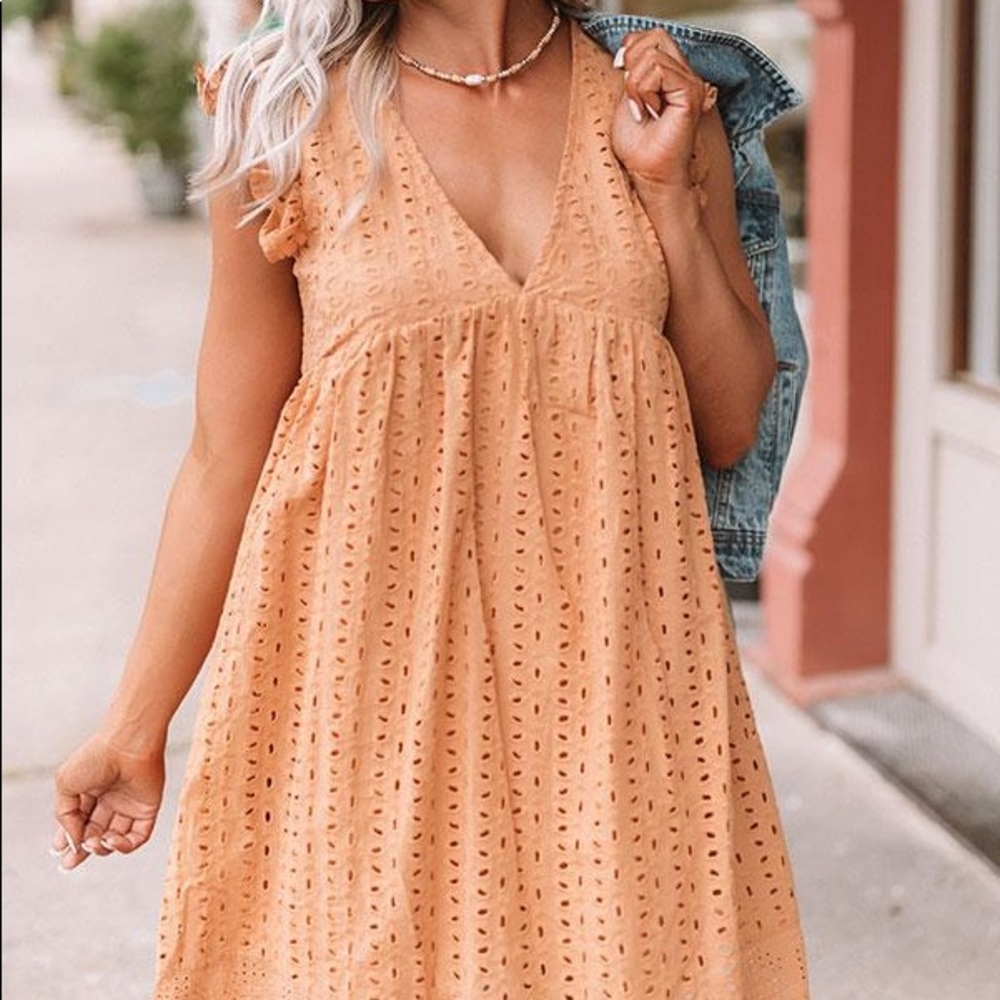 Honey Eyelet Ruffle Romper